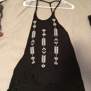 Black and White Racerback